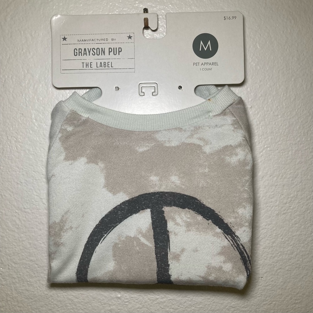 Grayson Pup The Label pet apparel Med.